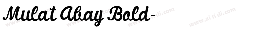 Mulat Abay Bold字体转换